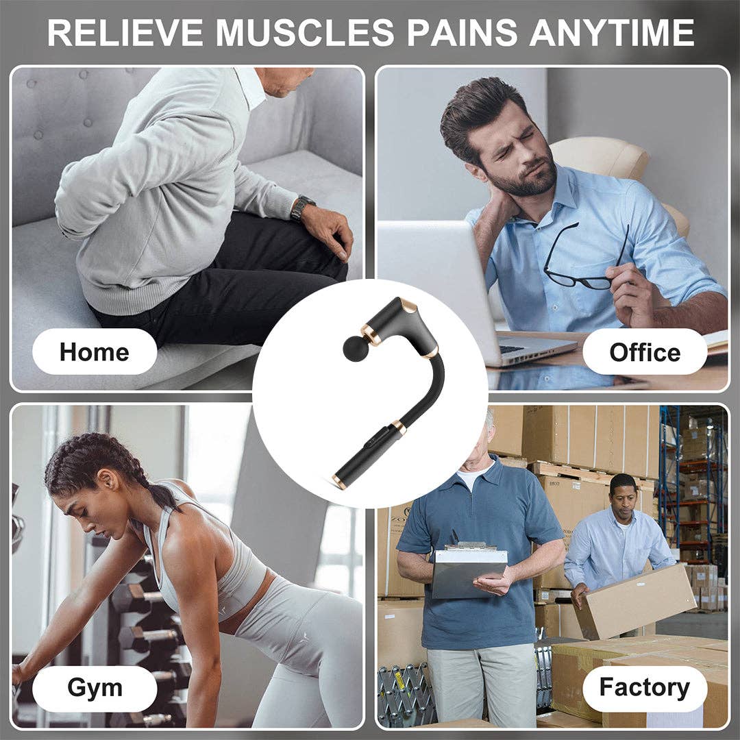 Mtistanbul LTD – wholesale Body massager – Cordless Massage Gun – 8 Heads, 6 Speed Levels, Long Handle Ergonomic Design, Ultra Quiet Operation5