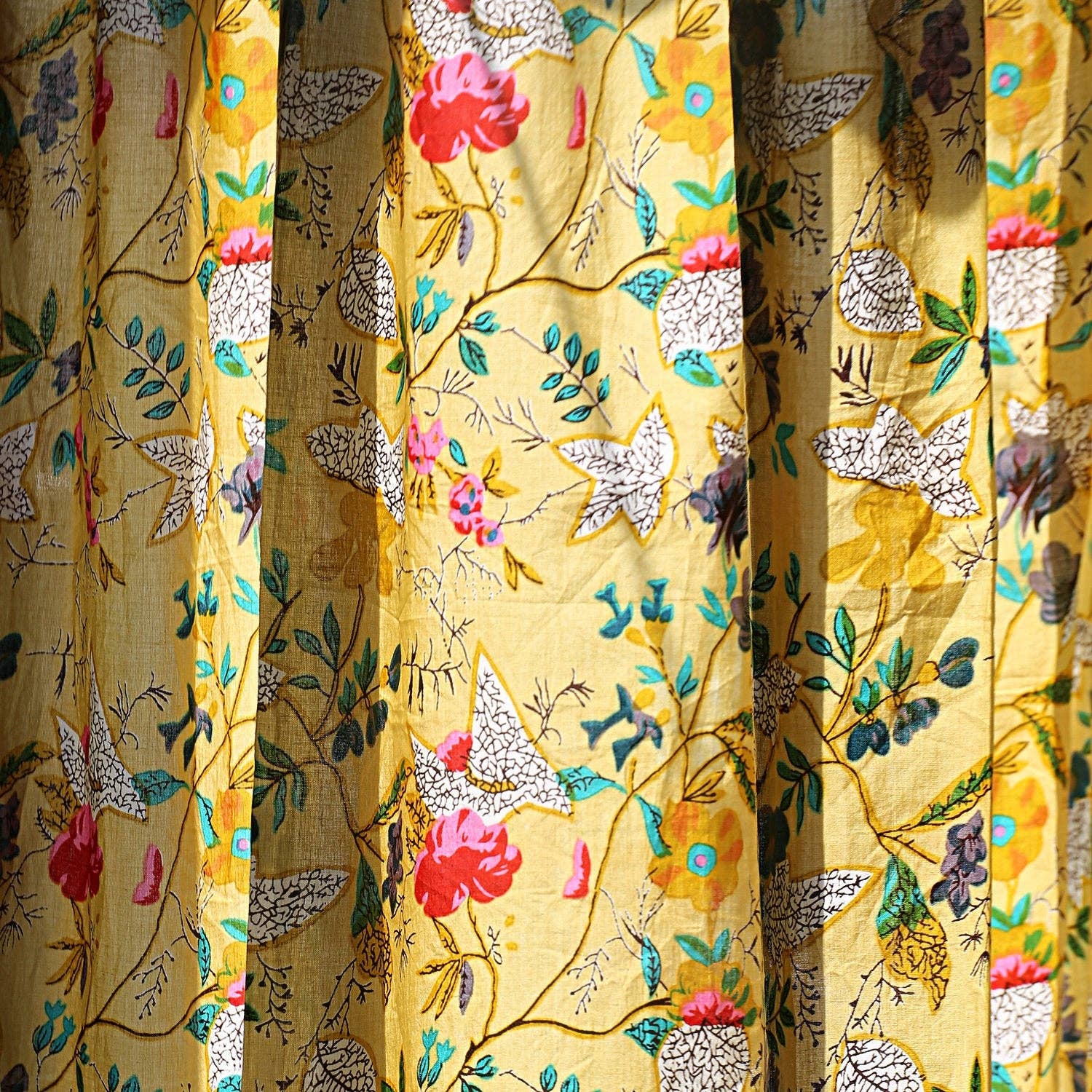 Glamthread - Wholesale Curtain - 'Nature's Palette' 100% Cotton Boho Curtains1