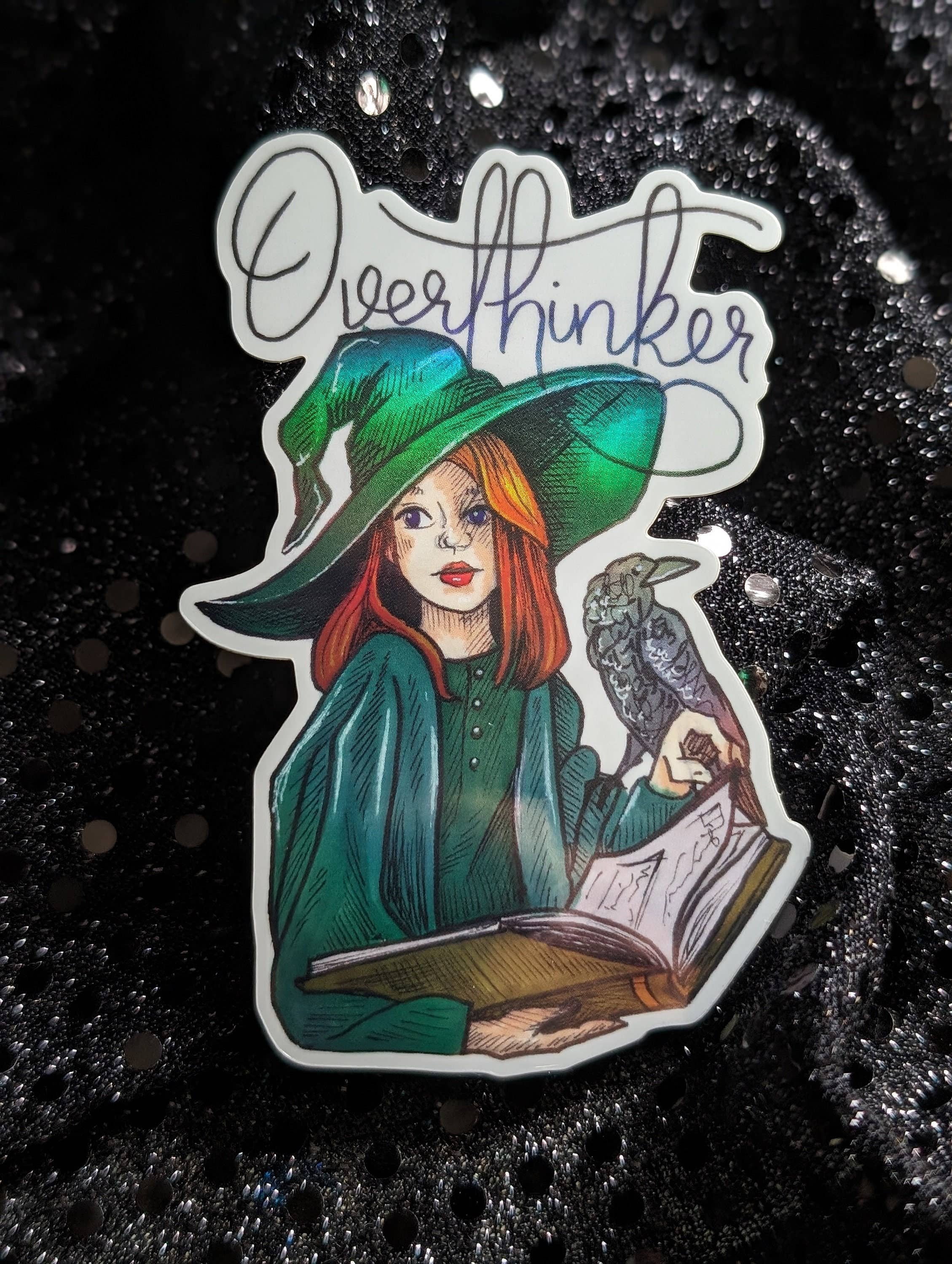 Ink & Wildflower - Wholesale Sticker - The Overthinker2