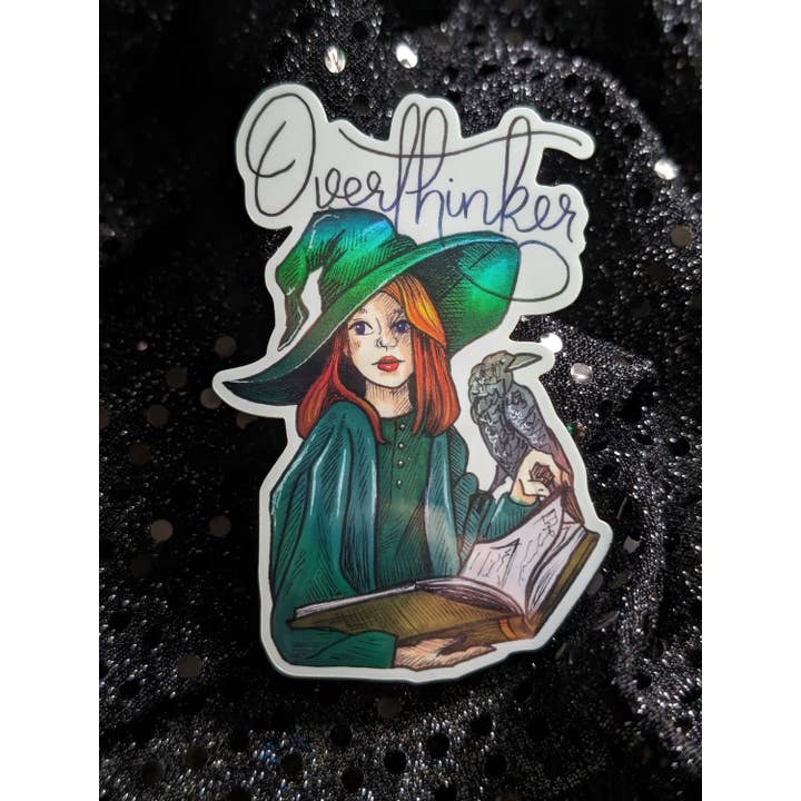 Ink & Wildflower - Wholesale Sticker - The Overthinker2