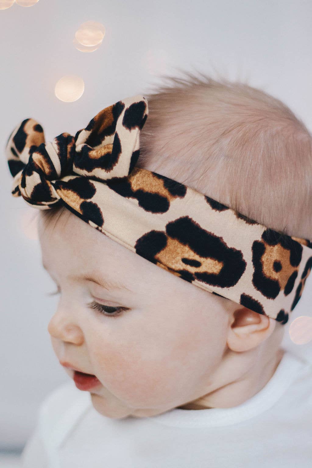 Jena Bug Baby - Wholesale Fashion Headband - Kids - Knot Bow Baby+Toddler Headband - Cheetah2