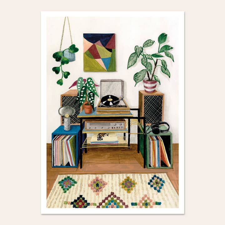 Jungle vinyl poster for wholesale by MÉLANIE VOITURIEZ