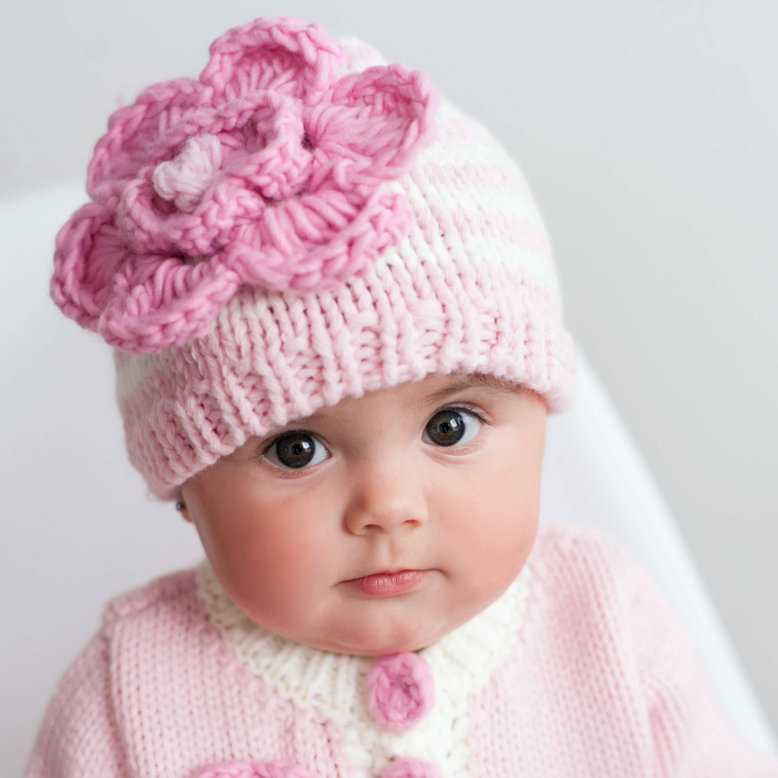 Huggalugs - Wholesale Beanie - Kids - Parfait Pink Ziggy Beanie Hat Baby & Kids1