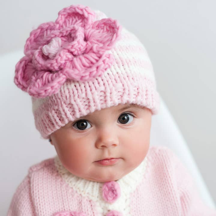 Huggalugs - Wholesale Beanie - Kids - Parfait Pink Ziggy Beanie Hat Baby & Kids1