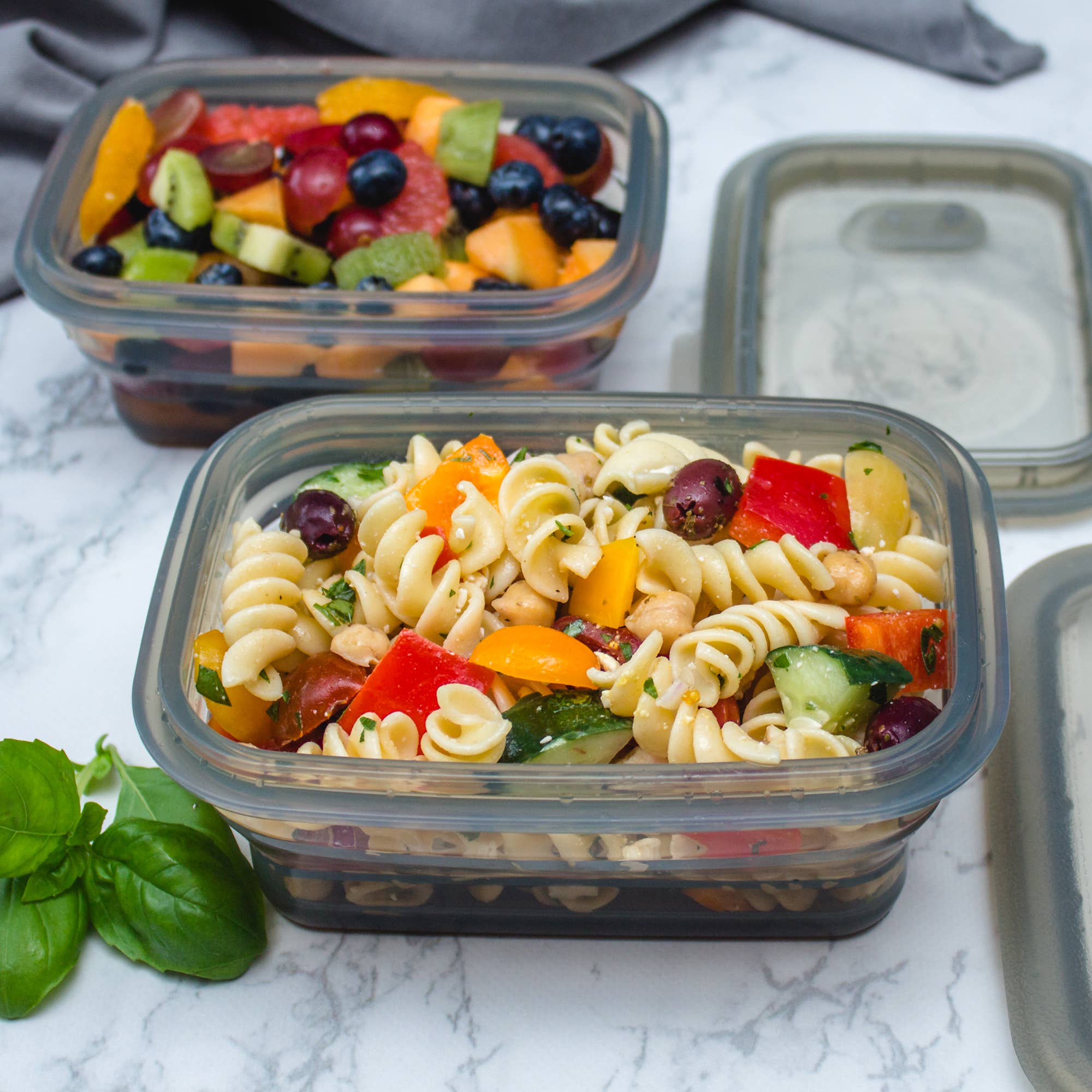 Minimal - Wholesale Food Storage Container - 460ml Minimal Silicone Container: Collapsible  - Grey4