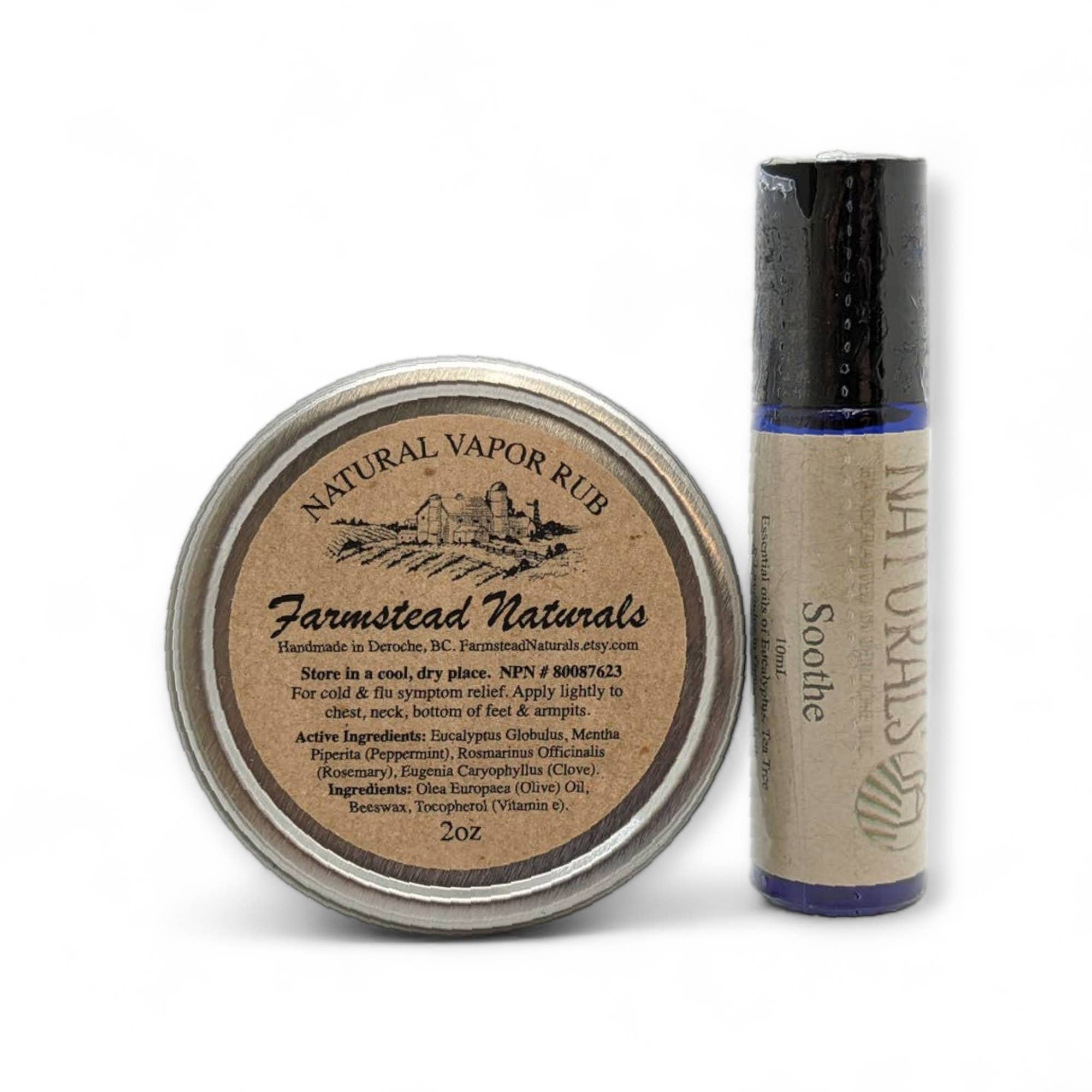 Farmstead Naturals - Wholesale Healing Salve/Balm/Cream - Cold & Flu Set - Bulk - Farmstead Naturals
