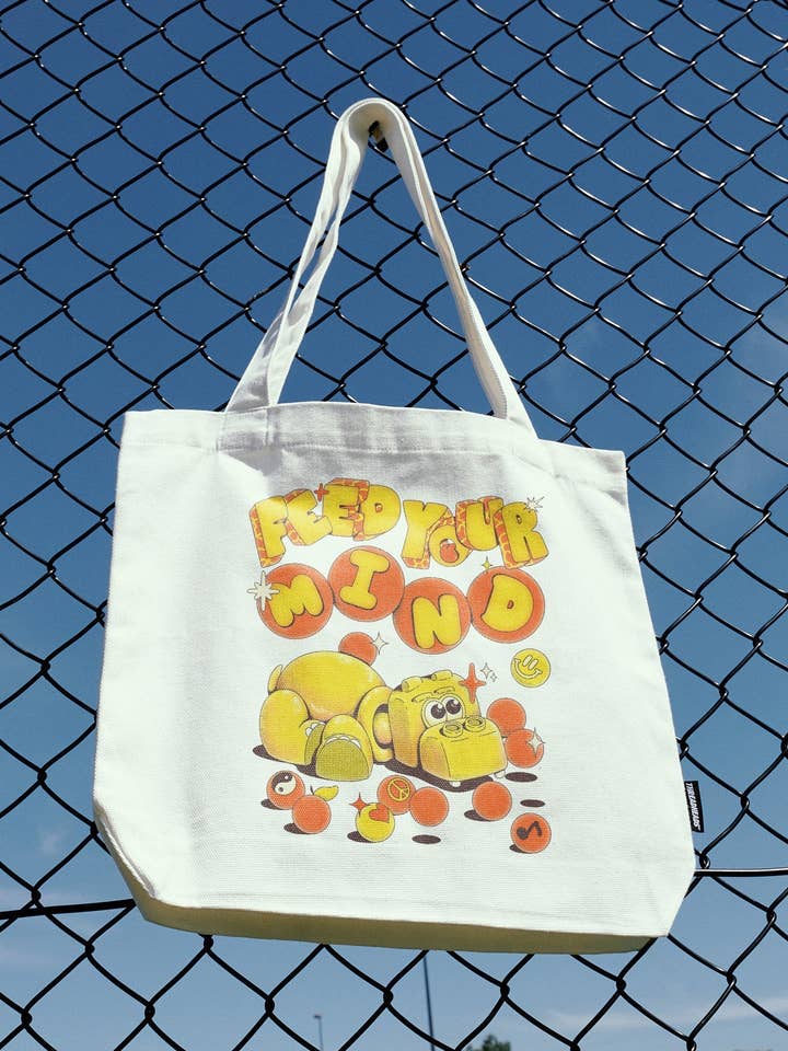 Feed Your Mind Tote Bag for wholesale by Threadheads