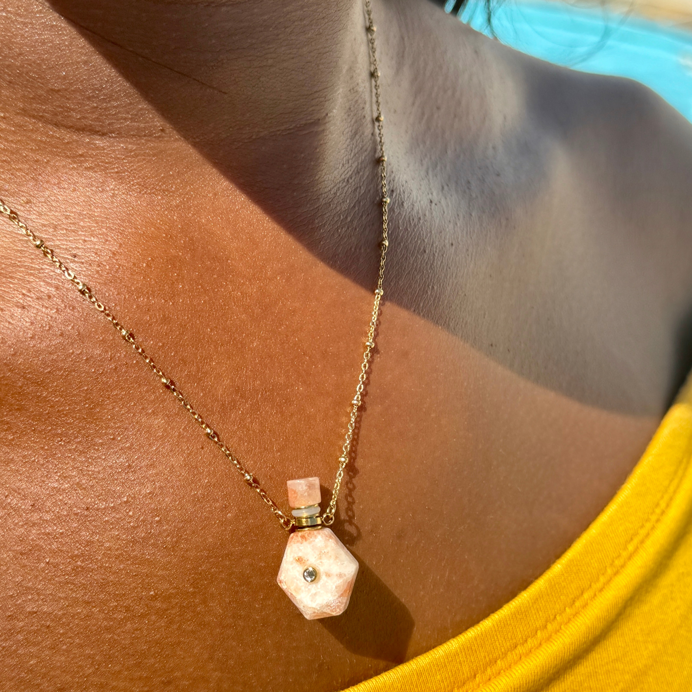 Poudre Bijoux - Wholesale Pendant/Charm Necklace - Katarina Necklace in Natural Stone16