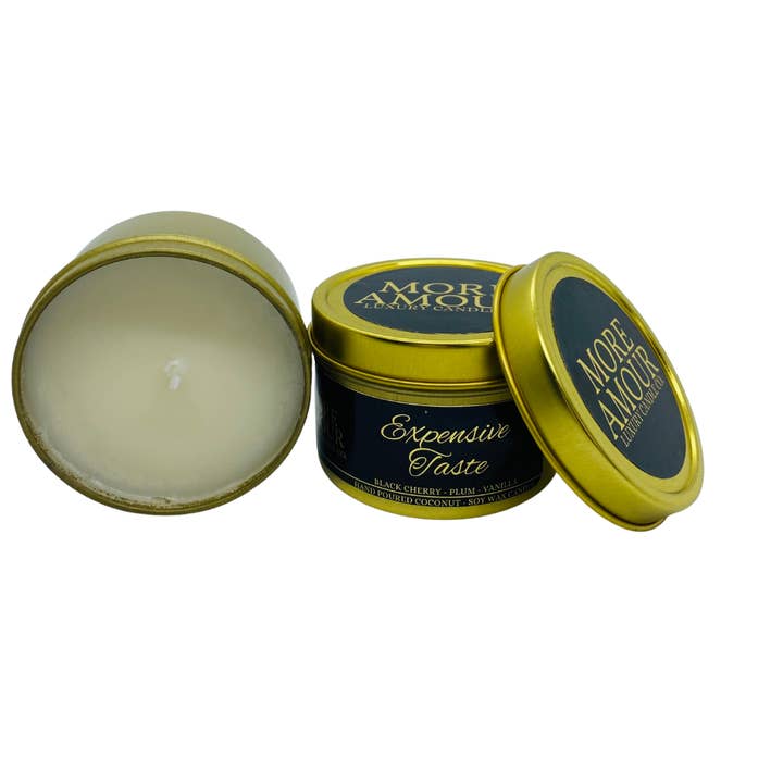 Expensive Taste Coconut & Soy Wax Candle for wholesale by More Amour Candle Co