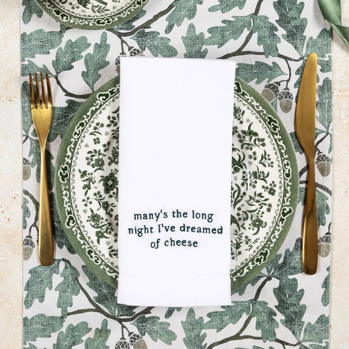 Pintail Candles | Avalon Home - Wholesale Dinner & Cloth Napkin - The Literary Collection- Embroidered Napkin Gift Set (Pack of 5)1