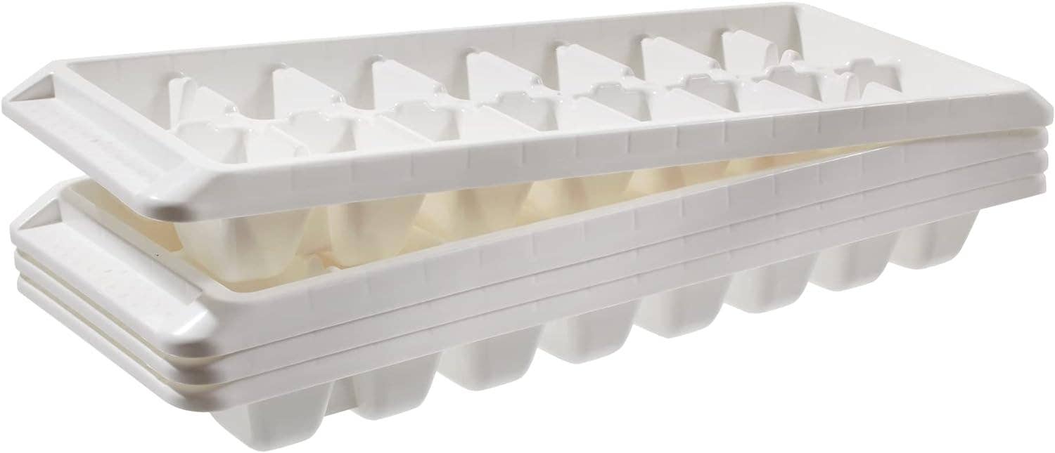 Green Sky - Wholesale Ice Tray/Mold - Stackable Ice Cube Tray (4 pack, white)1