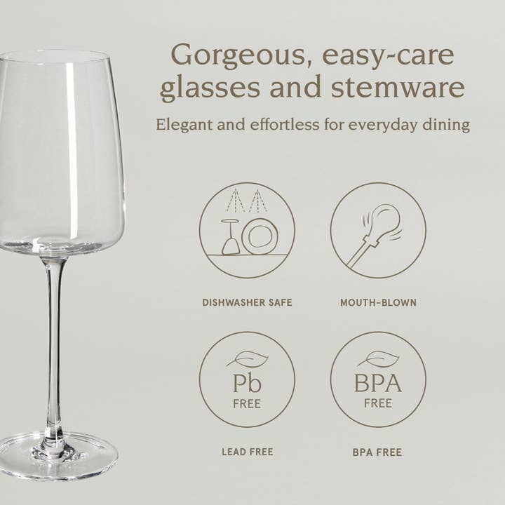 over&back - Wholesale Wine Glass - Modern Mouth-Blown Glassware – Service for 49