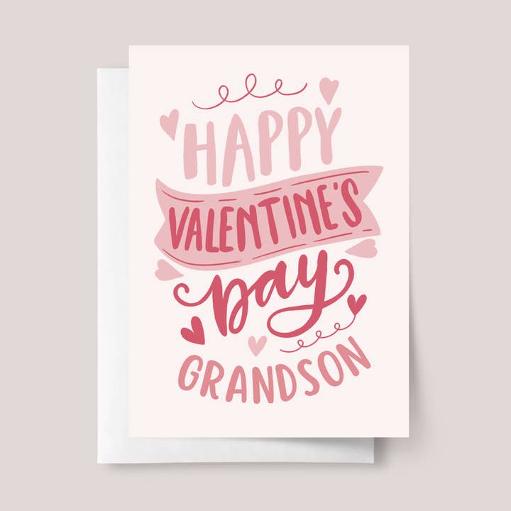 Valentine's Day Card for Grandson for wholesale by Design Sprinkles