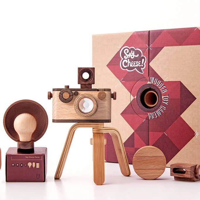 Father's Factory - Wholesale Wood Toy - Kids - 35MM Wooden Toy Camera Expert Set