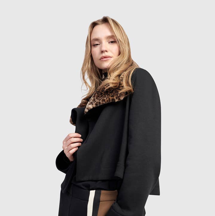 Urban Snug Moto Jacket, Black for wholesale by Alembika