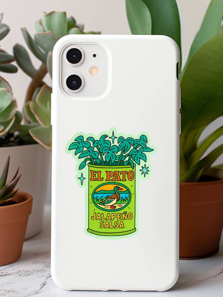 El Pato Jalapeño Salsa Planteklistermærke – Vintage Mexicansk Spisekammer for engroshandel hos inviting affairs paperie