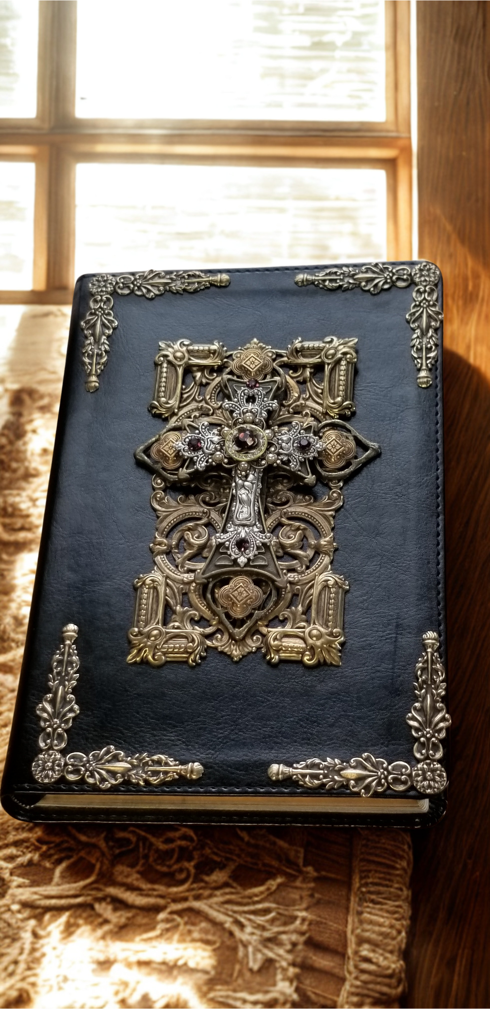 DeMartineau - Wholesale Religion Book - Jeweled NKJV Bible with Amethyst Crystals1