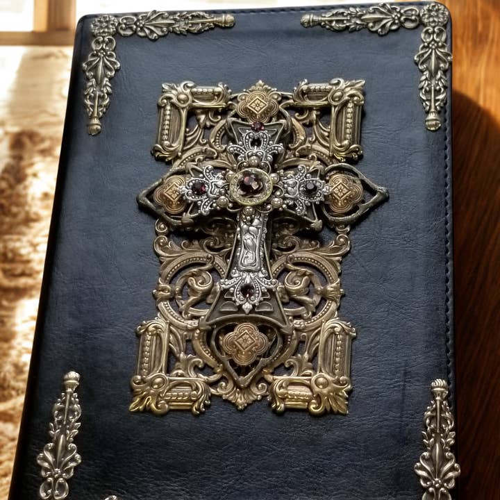 DeMartineau - Wholesale Religion - Jeweled NKJV Bible with Amethyst Crystals1
