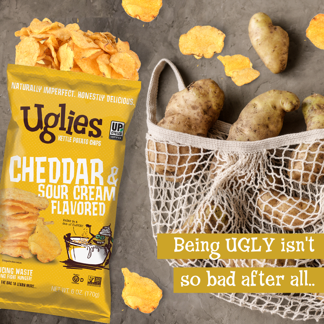Uglies Kettle Chips - Wholesale Chips - Uglies 6oz Cheddar & Sour Cream Kettle Cooked Potato Chips3