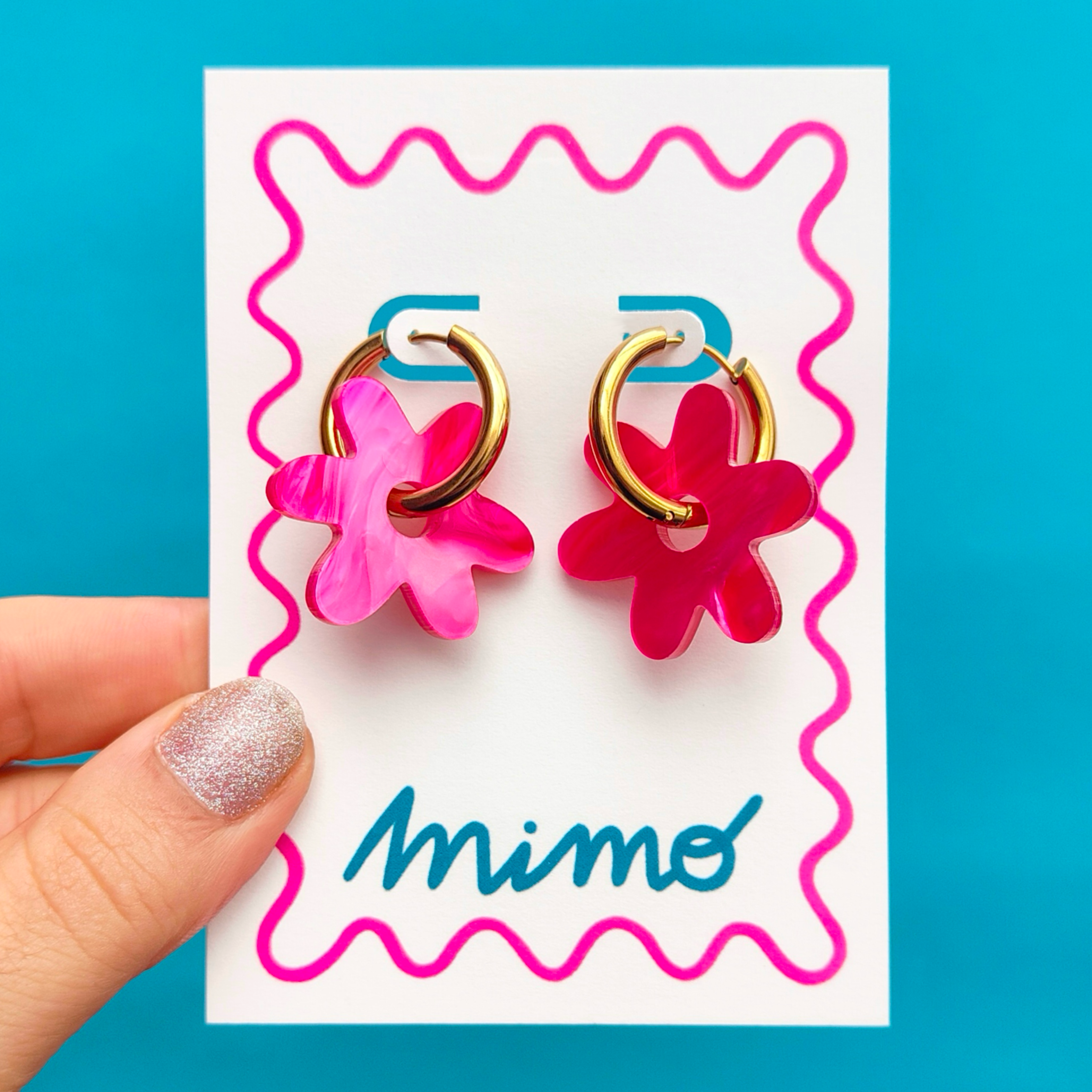 Mimo – wholesale Hoop earrings – Wholesale Flower Hoop Earrings8