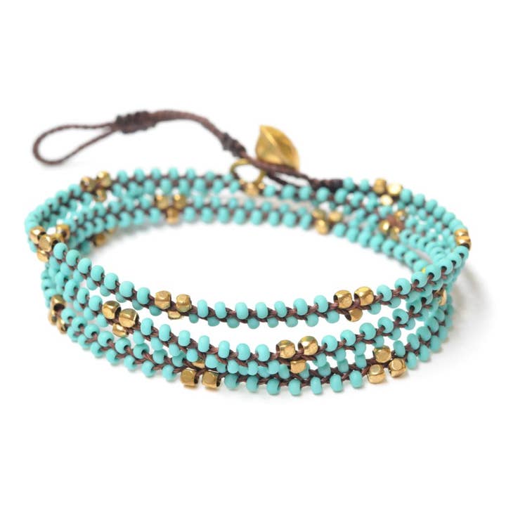 Braided Wrap Bead Bracelet for wholesale by The Didi Jewelry Project