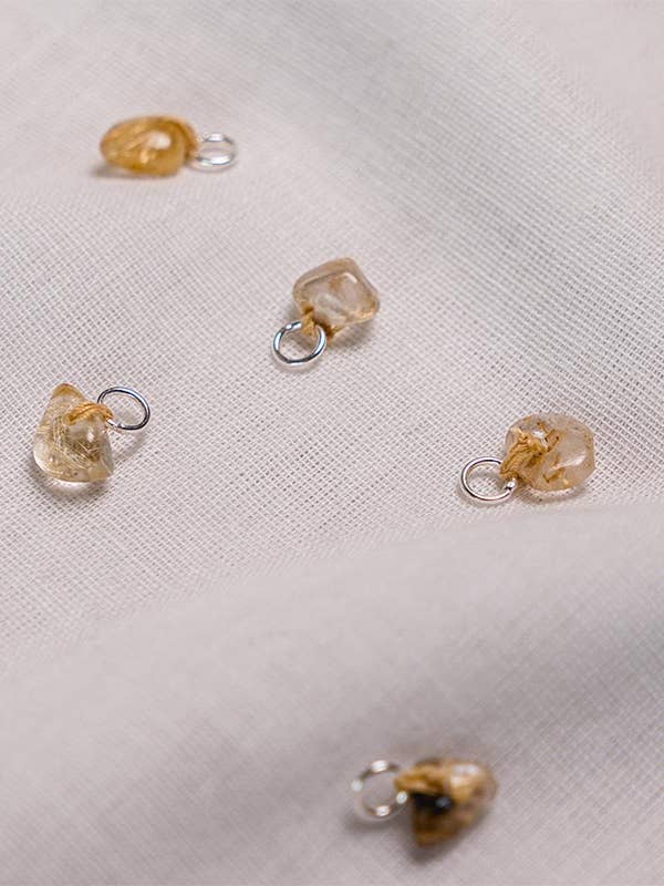 stone necklace rutilated quartz for wholesale by House of Klunkar