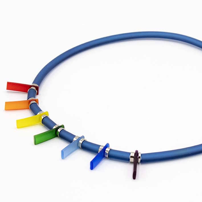 Zero waste chain, Bits & Stripes, Multi Colour for wholesale by FATES, style with a story