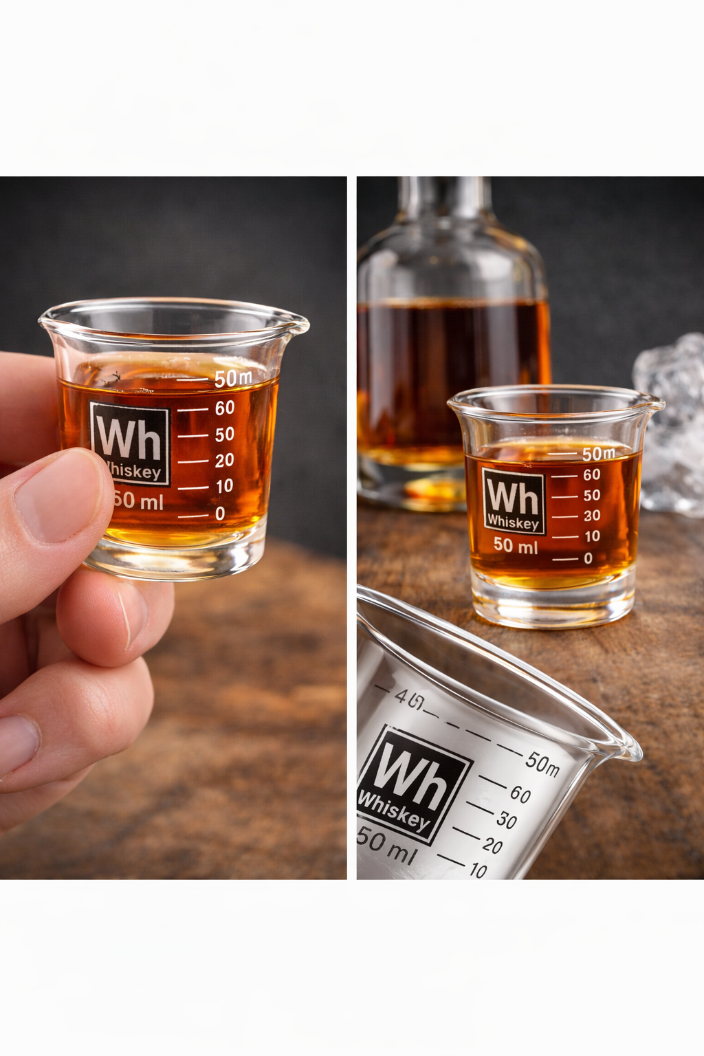 Ted Miller Innovation – wholesale Shotglas – 50 ml Bägare Shotglas – Whisky (Borosilikat)1