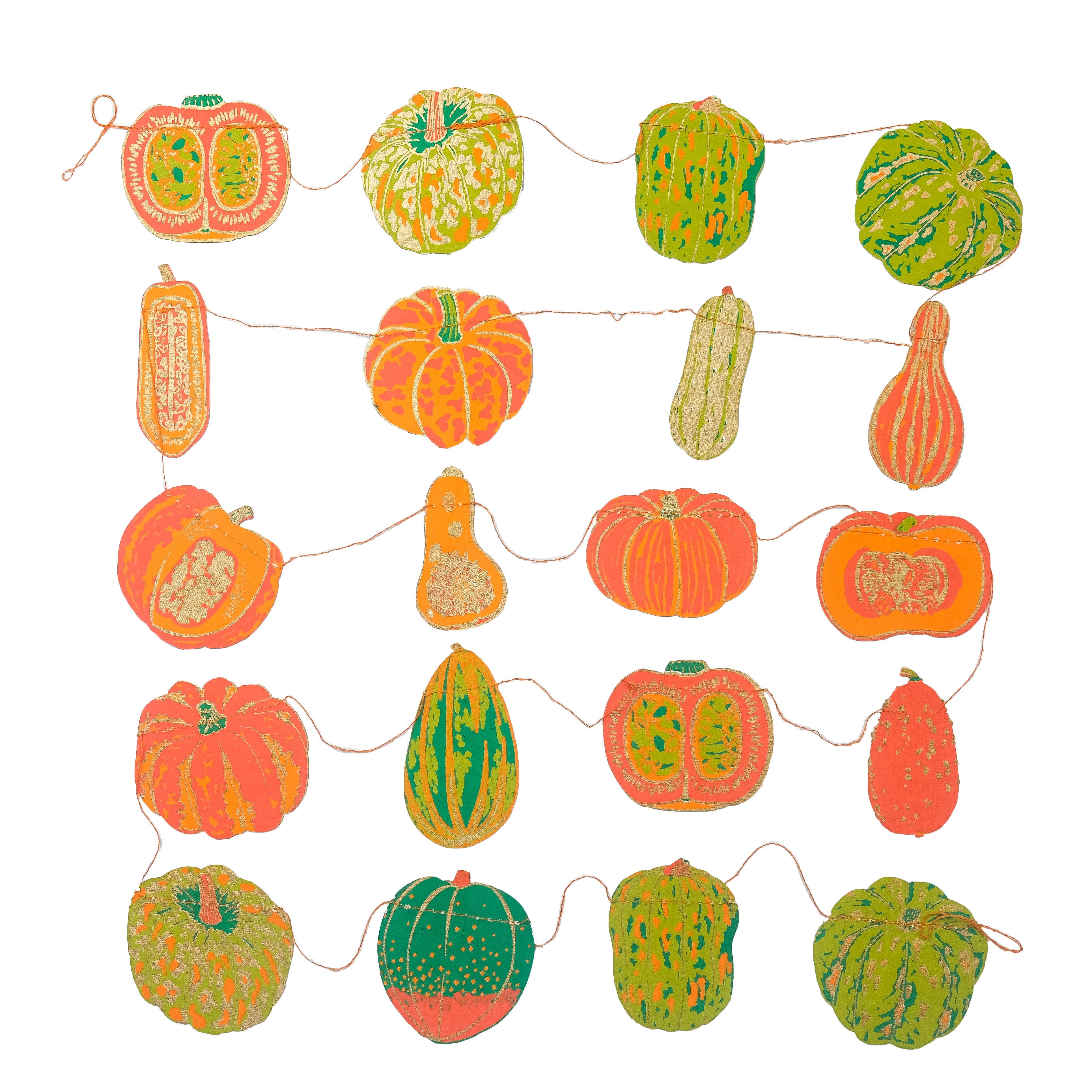East End Press - Wholesale Bunting/Garland - Squashes Sewn Garland11