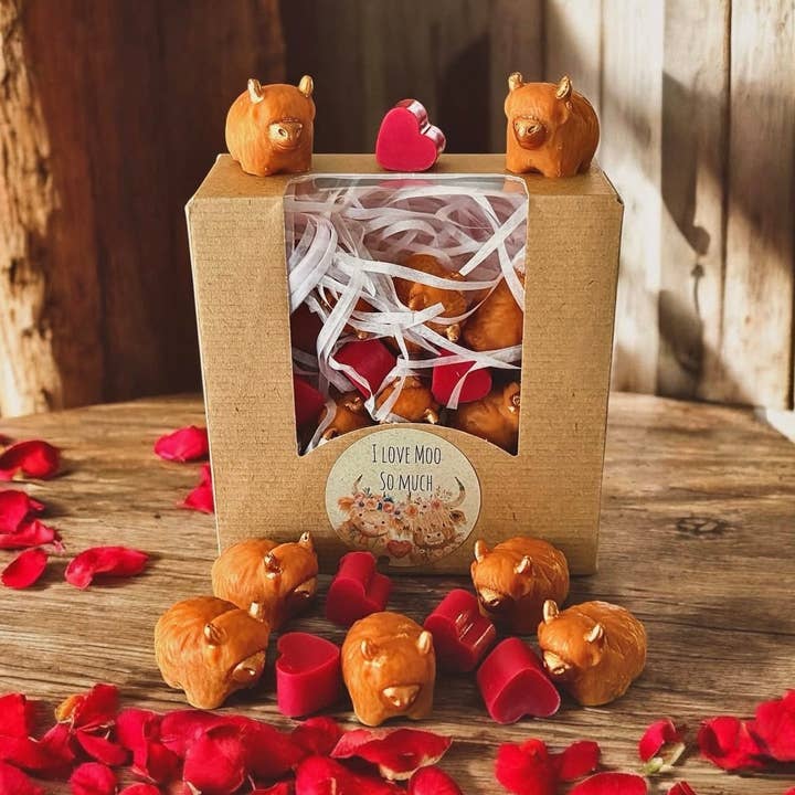 Rose Jam 'I Love Moo So Much' Wax Melt Gift Box-PRE ORDER for wholesale by Pippie Melts