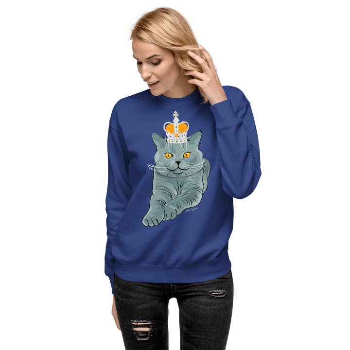 Jolly & Goode - Wholesale Graphic Sweatshirt - Women's - British Blue Premium Sweatshirt8
