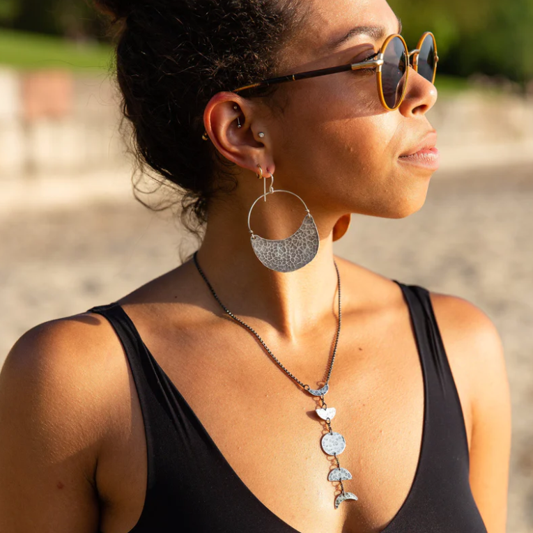 Jennifer Kahn Jewelry - Wholesale Dangle Earrings - Silver Crescent Earrings6