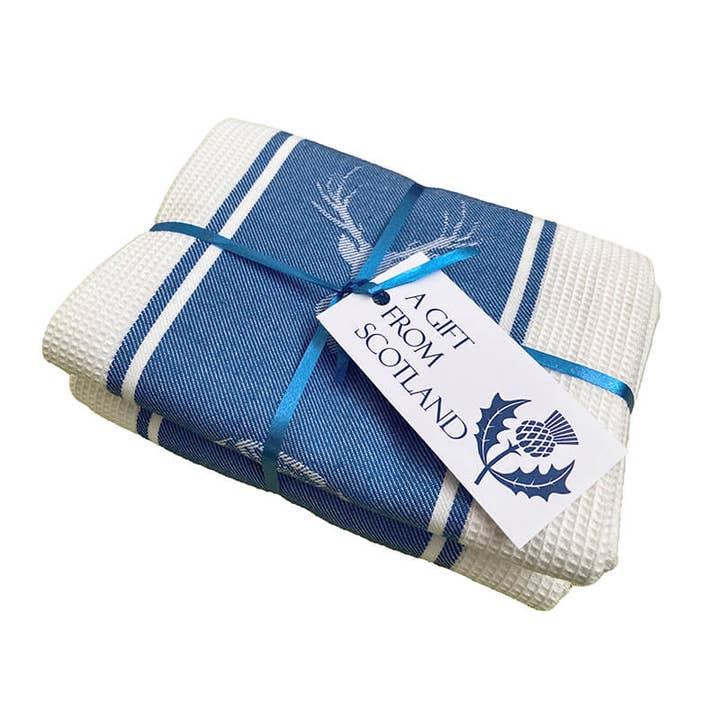 Scottish Waffle Kitchen Gift Towel for wholesale by Dublin Gift Company