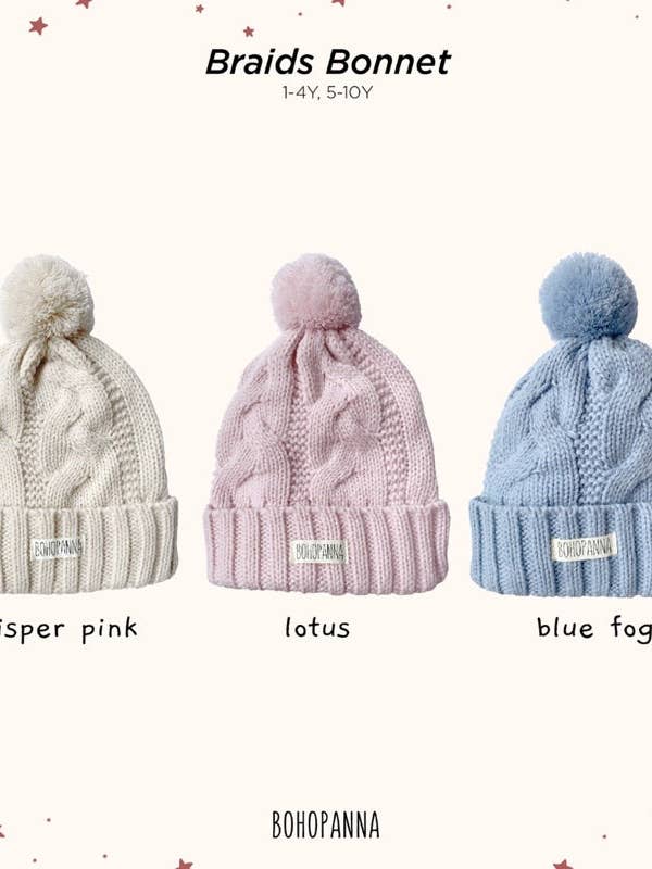 BEANIE HAT / BRAIDS BONNET for wholesale by Kleine Tijntje