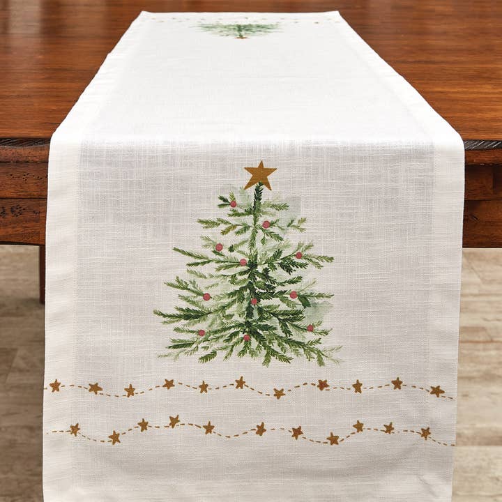 Rustic Christmas Table Runner 54" L for wholesale by Split P