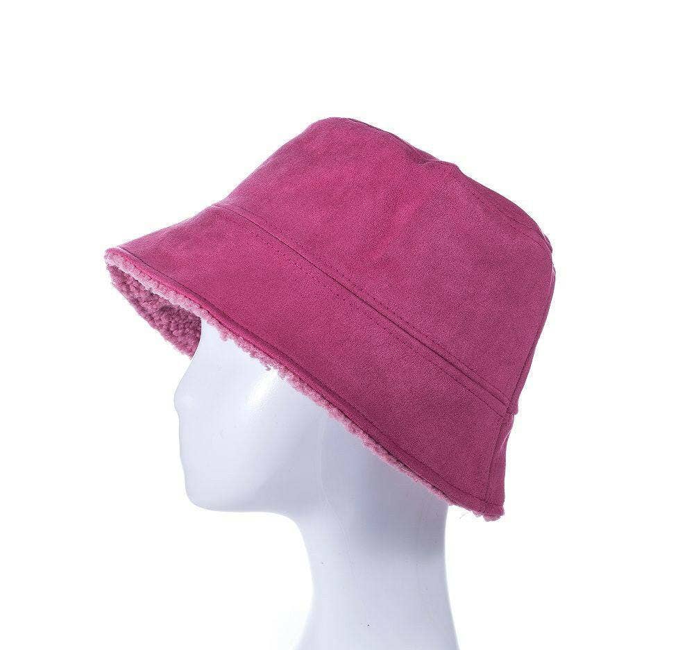 Fox by Ren GmbH - Wholesale Beanie - Dames - Reversibele suede vissersmuts1