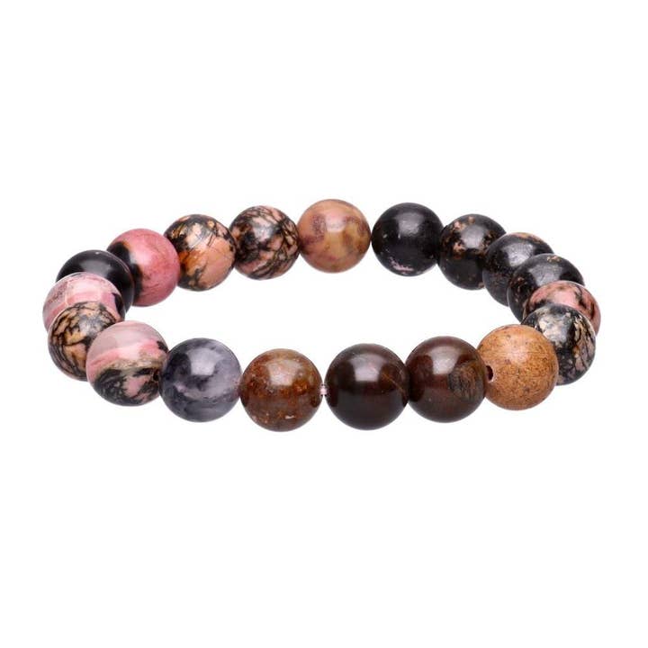 Rhodonite Bracelet 10mm for wholesale by Vives de la Cortada S.L
