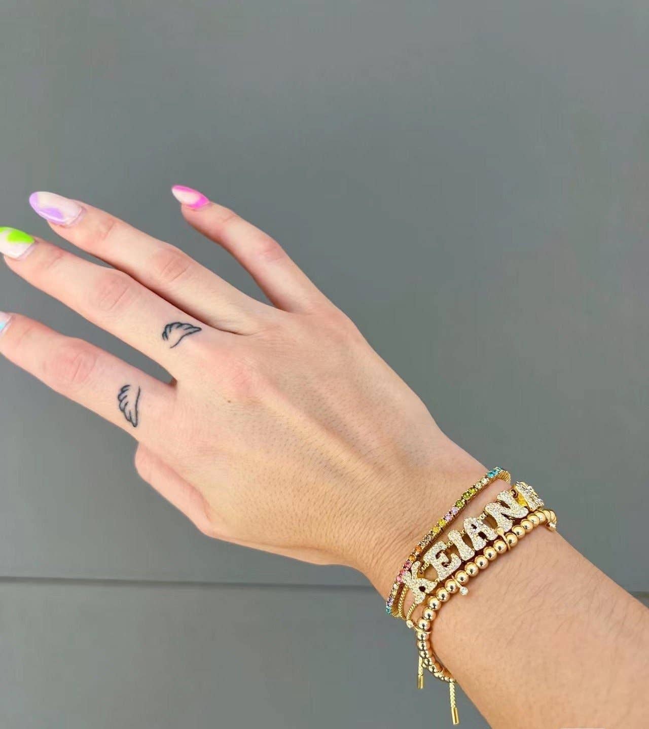 ZEN&CO Studio - Wholesale Charm/Dangle Bracelet - INDIE Personalized Nameplate charm bracelet,  Sterling Silver, 18K Gold Plated, Freshwater Pearl, Nature Stone7