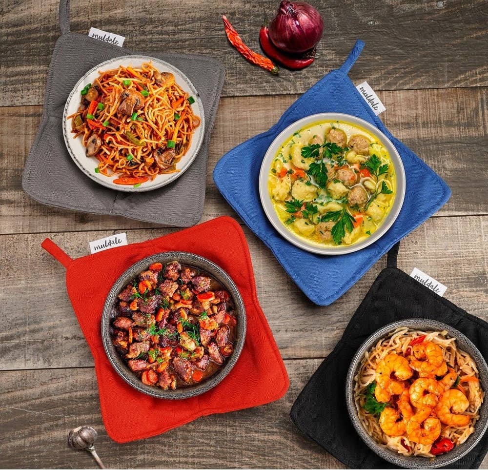 Muldale – wholesale Oven mitt/pot holder – Set of 4 Microwave Bowl Holders for Hot Food Soup Bowl0