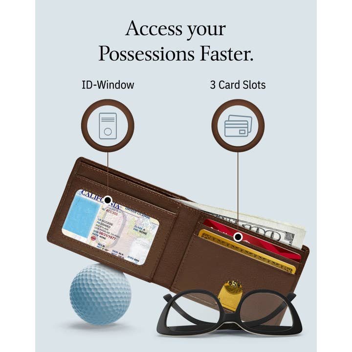 Access Denied Accessories - Wholesale Wallet - Men's - Bifold Wallets For Men Slim Wallet Leather RFID Pull Strap 17