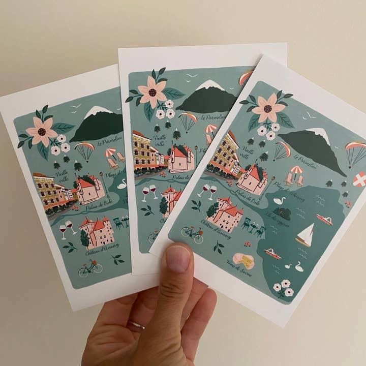SLOWING OUT - Venta al por mayor Tarjeta postal - Postal ilustrada de Annecy