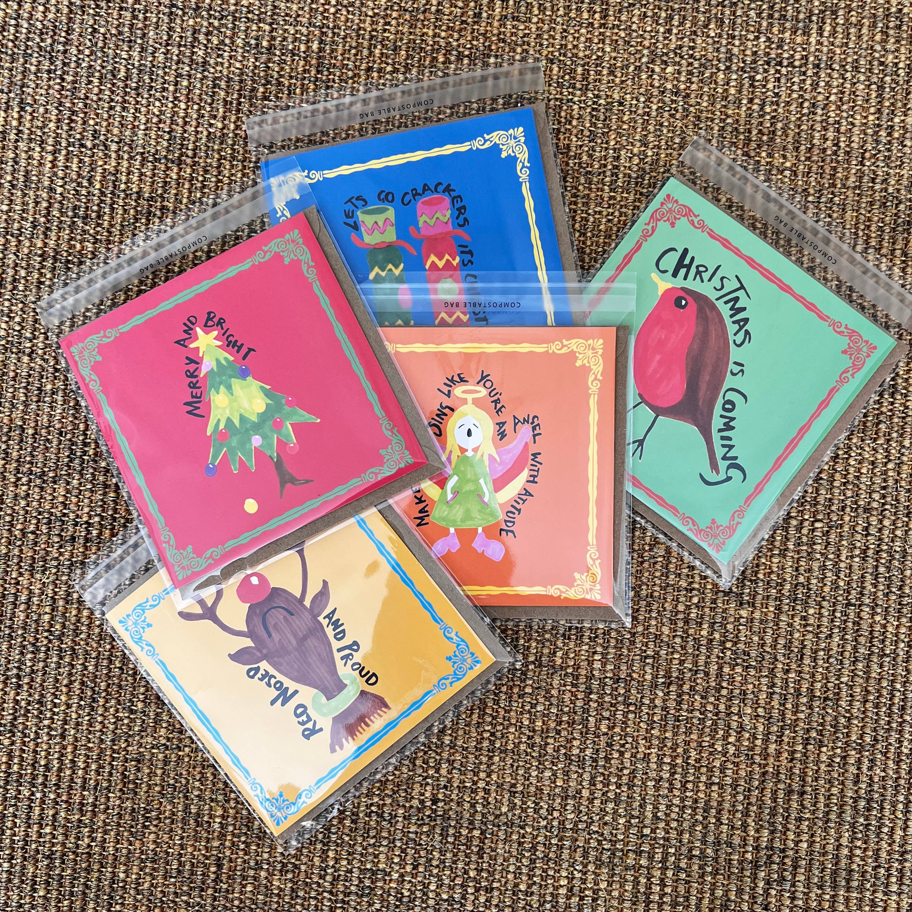 Gyotaku Gifts – wholesale Christmas card – Crackers  Christmas Greeting Card 2