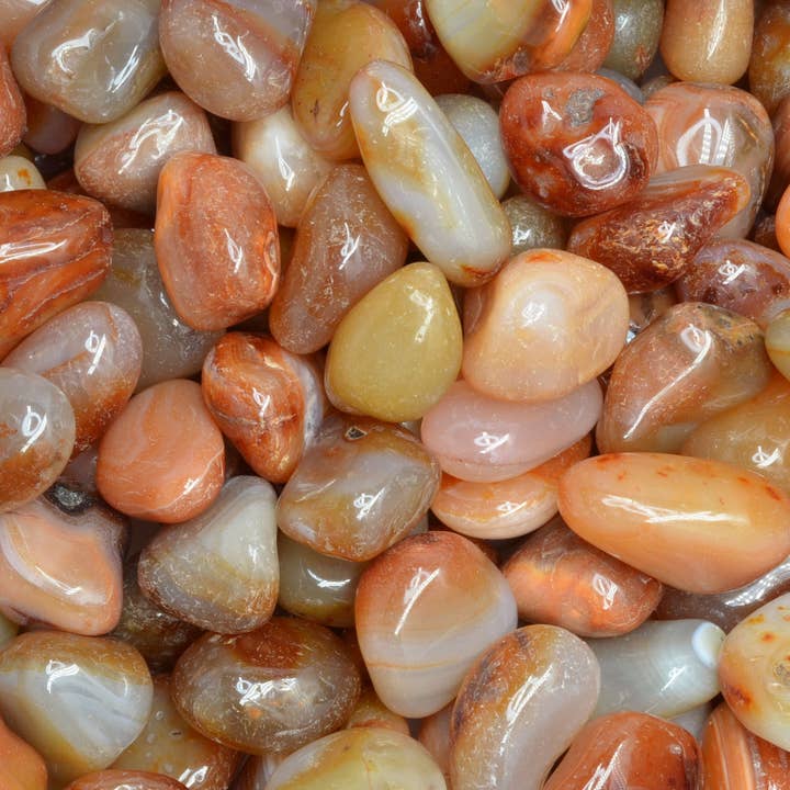 Fantasia Mining - Wholesale Spiritual Stone/Crystal - Tumbled Carnelian - L - A Grade - Brazil (1 lb)3