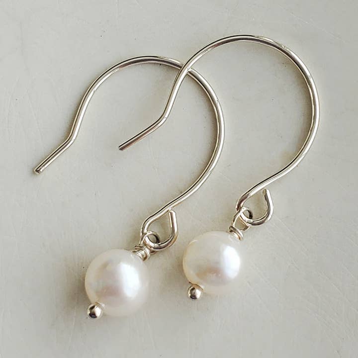 Small Freshwater Pearl Earrings for wholesale by Carrie Whelan Designs