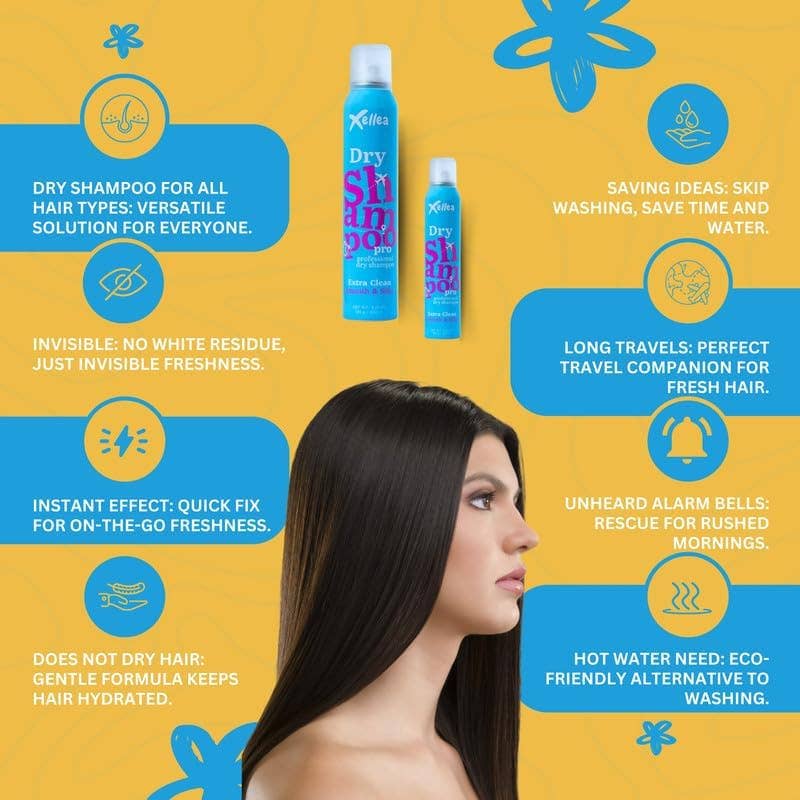 Babilo - Vendita all'ingrosso Shampoo secco - Shampoo secco volumizzante per capelli scuri, assorbimento istantaneo dell'olio, senza residui bianchi, non tossico, ideale per donne e uomini, aggiunge volume senza seccare6