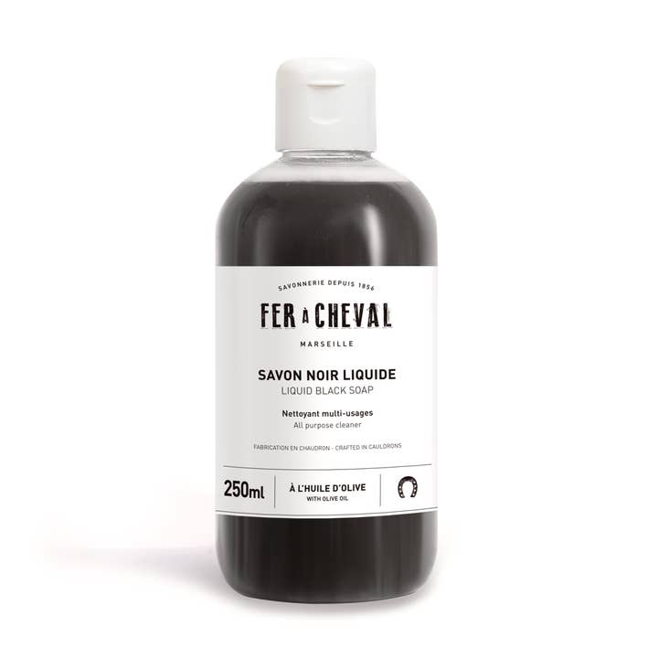 Liquid Black Soap 250 ml for wholesale by Fer à Cheval