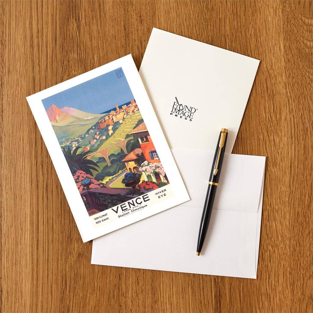 Found Image Press - Wholesale Stationery/Notecard Set - Greeting Card TR-409 Poster for Vence1