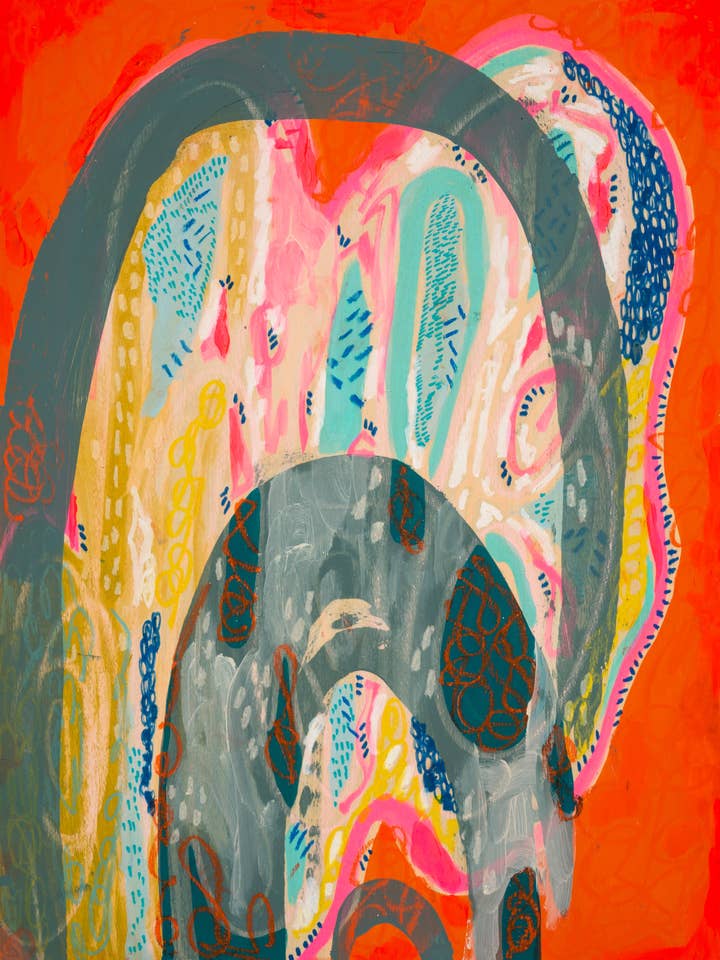 Kunstdruck Giclée "Chaos Regenbogen" für den Großhandel von Art by Ashley Reynolds