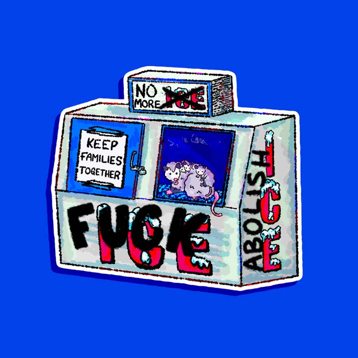 Fuck ICE Bumpersticker voor wholesale door contemporarycaroline