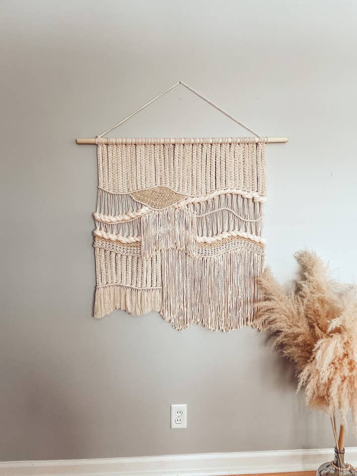 Luxury Modern Macrame Large Wall Hanging Boho Art for wholesale by Naorvi Macrame